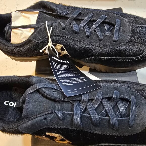 New Converse Run Star Trainer Low Shoes - Black PONY HAIR 2025 RARE MENS 10 - Picture 3 of 16